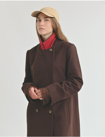 Картинка Пальто темно-коричневе